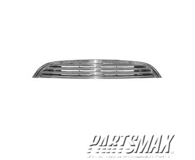 860 | 2002-2005 MINI COOPER Grille assy base model; w/o ground effects; bright & black | MC1200101|51137026202