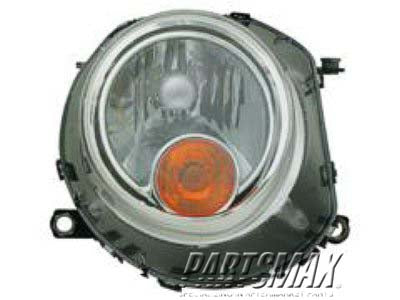 1150 | 2007-2013 MINI COOPER LT Headlamp assy composite H/B; Halogen; w/o Auto Adjust H/Lamp | MC2502105|63122751869