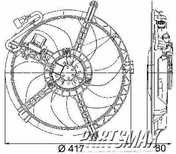 3115 | 2007-2013 MINI COOPER Radiator cooling fan assy S|JOHN COOPER WORKS; H/B; Fan Module | MC3115103|17422752632