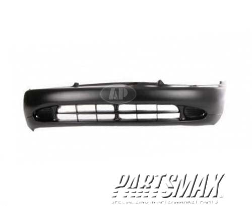 1000 | 1993-1994 DODGE COLT Front bumper cover 2dr coupe; GL/ES; prime | MI1000206|MB945840