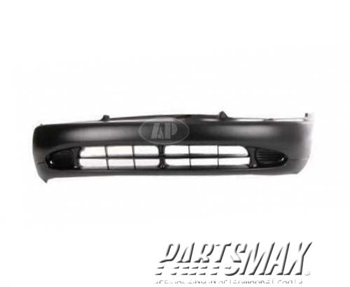 1000 | 1993-1994 PLYMOUTH COLT Front bumper cover 2dr coupe; GL/ES | MI1000206|MB945840