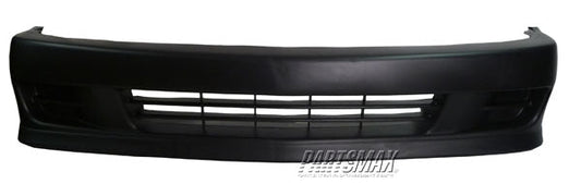 1000 | 1997-2002 MITSUBISHI MIRAGE Front bumper cover 4dr sedan; black | MI1000267|MI1000267