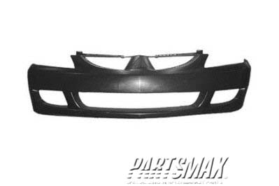 1000 | 2004-2005 MITSUBISHI LANCER Front bumper cover Wagon; w/o ABS; White/PTM | MI1000300|MN161538