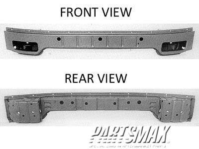 1006 | 1989-1992 DODGE COLT Front bumper reinforcement 2dr hatchback | MI1006116|MB552840