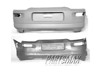 1100 | 2000-2005 MITSUBISHI ECLIPSE Rear bumper cover prime | MI1100256|6410A776