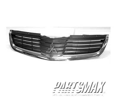 860 | 2007-2008 MITSUBISHI GALANT Grille assy Exc RALLIART; Chrome/Black | MI1200256|7450A582