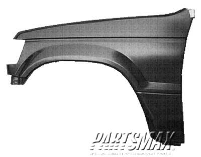 1240 | 1992-1993 MITSUBISHI MONTERO LT Front fender assy base/LS/RS; w/o side molding | MI1240119|MB835517