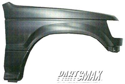 1241 | 1992-1993 MITSUBISHI MONTERO RT Front fender assy base/LS/RS; w/o side molding | MI1241119|MB835518