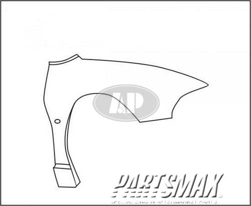 1241 | 1995-1999 MITSUBISHI ECLIPSE RT Front fender assy w/side air dam | MI1241131|MB959376