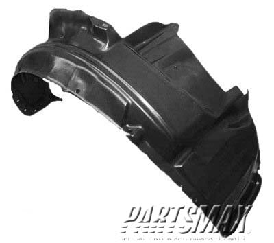 1249 | 2003-2006 MITSUBISHI OUTLANDER RT Front fender inner panel fender liner; w/mounting clips/bolts | MI1249118|MR591838