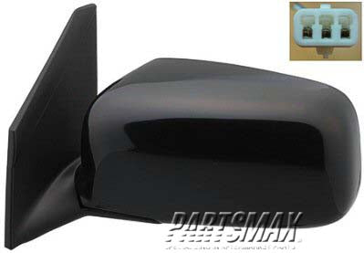 1700 | 2002-2005 MITSUBISHI LANCER LT Mirror outside rear view LS/OZ Rally; heated power remote; black - paint to match | MI1320113|MR631489