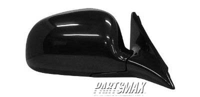 1321 | 1987-1996 MITSUBISHI MIRAGE RT Mirror outside rear view 4dr sedan; power remote foldaway; black | MI1321102|MB973887