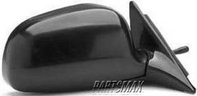 1321 | 1987-1996 MITSUBISHI MIRAGE RT Mirror outside rear view 4dr sedan; manual remote foldaway; black | MI1321103|MB696934