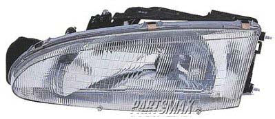 2502 | 1993-1996 MITSUBISHI MIRAGE LT Headlamp assy composite 2dr coupe | MI2502108|MB912963