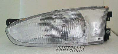 2502 | 1997-2002 MITSUBISHI MIRAGE LT Headlamp assy composite 2dr coupe | MI2502110|MR296307
