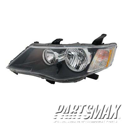 1150 | 2007-2008 MITSUBISHI OUTLANDER LT Headlamp assy composite Halogen; Matte Black Bezel | MI2502144|8301A917