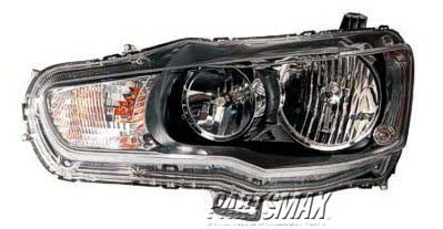 2502 | 2009-2017 MITSUBISHI LANCER LT Headlamp assy composite Halogen; From 11-2-08 | MI2502158|8301C361