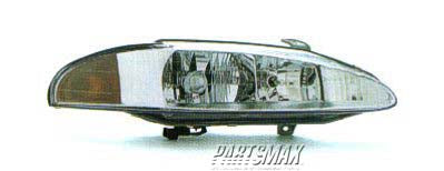 2503 | 1995-1996 MITSUBISHI ECLIPSE RT Headlamp assy composite w/o Aero package | MI2503104|MR162466