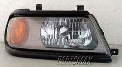 2503 | 2000-2004 MITSUBISHI MONTERO SPORT RT Headlamp assy composite w/flat black bezel - paint to match | MI2503126|MR496354