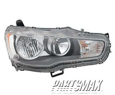 2503 | 2008-2008 MITSUBISHI LANCER RT Headlamp assy composite EVOLUTION; Halogen | MI2503139|8301B076