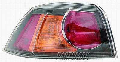 2804 | 2009-2017 MITSUBISHI LANCER LT Taillamp assy outer EVOLUTION | MI2804103|8330A621