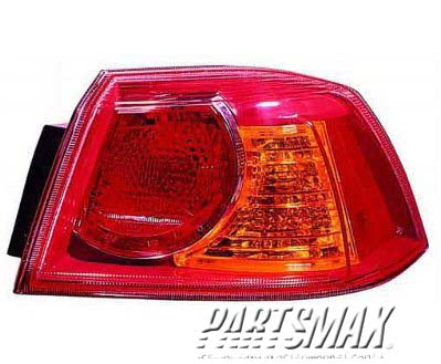2805 | 2008-2013 MITSUBISHI LANCER RT Taillamp assy outer on body | MI2805100|8330A108
