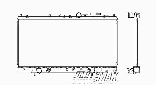 3010 | 2001-2005 MITSUBISHI ECLIPSE Radiator assembly w/4 cyl engine; w/auto trans | MI3010150|MZ690917