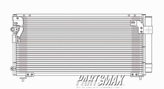 3030 | 2002-2005 DODGE STRATUS Air conditioning condenser 2dr coupe; w/o Multi-Function display | MI3030106|7812A066