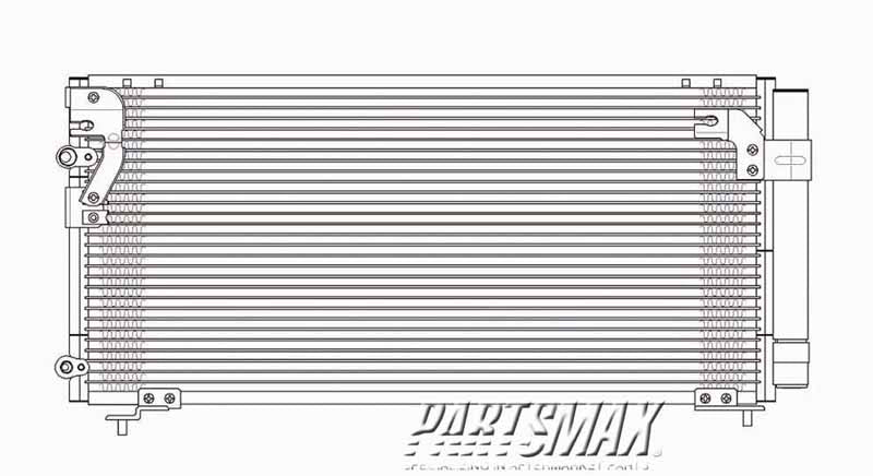 3030 | 2000-2005 MITSUBISHI ECLIPSE Air conditioning condenser all | MI3030106|MR568225