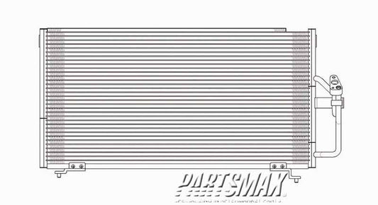 2910 | 1999-2003 MITSUBISHI GALANT Air conditioning condenser all | MI3030112|MR298795