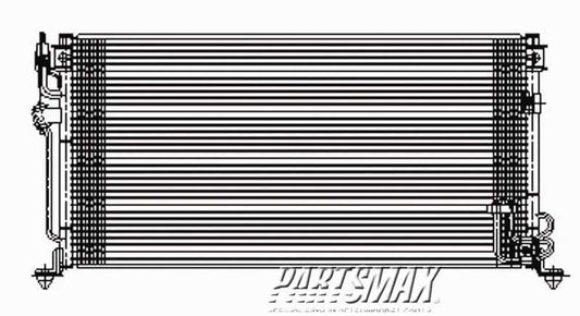 3030 | 2002-2002 MITSUBISHI LANCER Air conditioning condenser 2.0L; includes drier | MI3030160|MZ690934