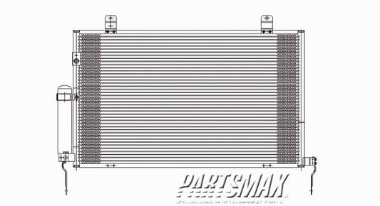 3030 | 2004-2008 MITSUBISHI ENDEAVOR Air conditioning condenser w/o towing package | MI3030164|7812A172
