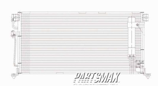 2910 | 2004-2007 MITSUBISHI LANCER Air conditioning condenser w/2.0L engine; except Evolution | MI3030167|MN151100