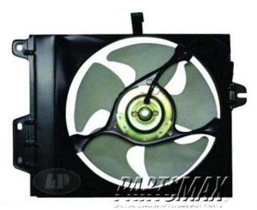 3113 | 1993-1996 MITSUBISHI MIRAGE Condenser fan includes motor/blade/shroud; w/1.5L engine; w/auto trans | MI3113102|MB869473