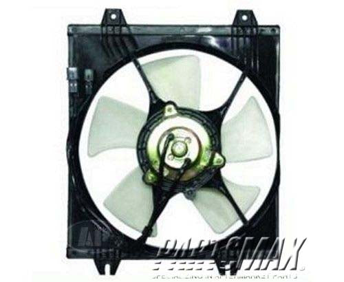 3113 | 1998-1998 MITSUBISHI GALANT Condenser fan includes motor/blade/shroud; ES/LS | MI3113108|MB938914