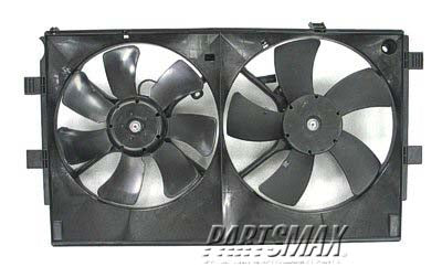 3115 | 2009-2017 MITSUBISHI LANCER Radiator cooling fan assy SPORTBACK; Motor/Blade/Shroud Dual Fan Assy; see notes | MI3115139|1355A087-PFM