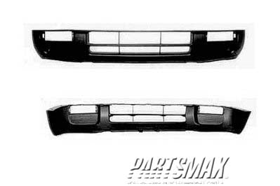 1000 | 1996-1999 NISSAN PATHFINDER Front bumper cover primed black; to 12/98 | NI1000166|F2M220W625