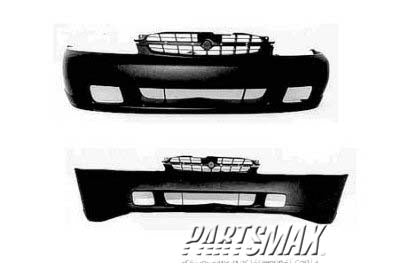 1000 | 1998-1999 NISSAN ALTIMA Front bumper cover SE; prime | NI1000170|F20229E625