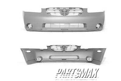 250 | 2000-2001 NISSAN MAXIMA Front bumper cover prime | NI1000174|620222Y925