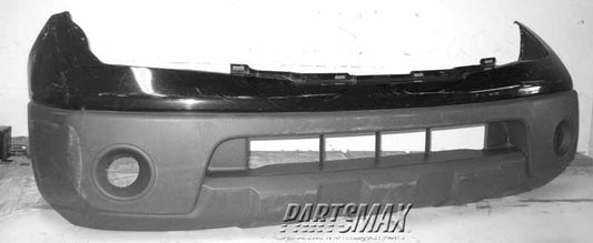 250 | 2005-2008 NISSAN FRONTIER Front bumper cover w/painted bumper; prime | NI1000225|62022EA640