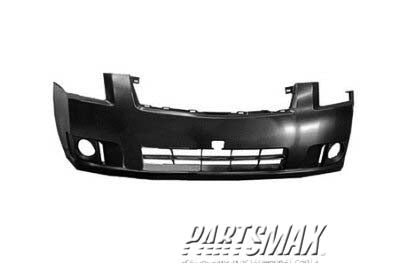 1000 | 2007-2009 NISSAN SENTRA Front bumper cover 2.0L; w/fog lamps; prime | NI1000241|62022ET32J