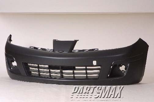 1000 | 2007-2011 NISSAN VERSA Front bumper cover Sedan; w/o Sport Pkg; w/Tie Down Hole; prime | NI1000245|FBM229EG0J