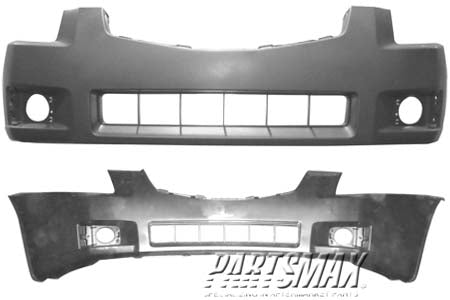 250 | 2007-2008 NISSAN MAXIMA Front bumper cover prime | NI1000247|62022ZK30B