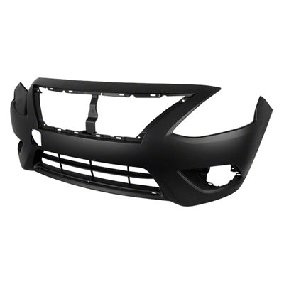 1000 | 2015-2018 NISSAN VERSA Front bumper cover Sedan; w/Chrome Insert; prime | NI1000300|FBM229KM1J