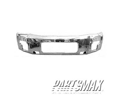 1002 | 2004-2015 NISSAN TITAN Front bumper face bar LE|SE|SL; SV w/o Sport Appearance Pkg; Chrome | NI1002136|62022ZR08A