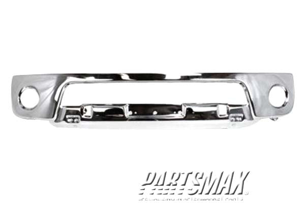 260 | 2005-2008 NISSAN FRONTIER Front bumper face bar w/Fog Lamps; Chrome | NI1002138|62014EA800
