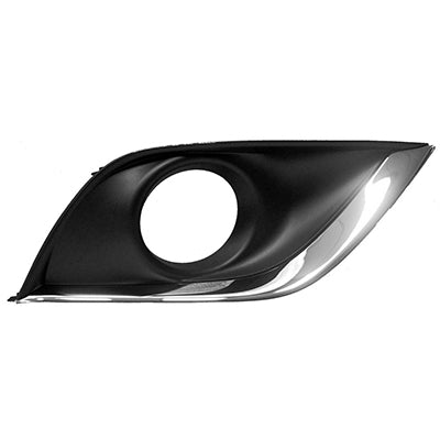 530 | 2015-2018 NISSAN VERSA RT Front bumper insert Fog Lamp Bezel; w/Fog Lamps | NI1039134|622566W80A