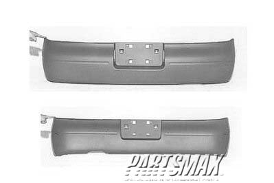 2430 | 1993-1997 NISSAN ALTIMA Rear bumper cover prime | NI1100103|850221E450