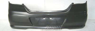 1100 | 2007-2012 NISSAN VERSA Rear bumper cover H/B; w/Sport Pkg; prime | NI1100282|HEM22EM31J