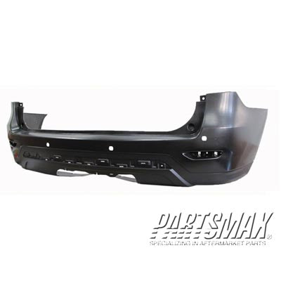 1100 |  2013-2016 NISSAN PATHFINDER Rear bumper cover w/Object Sensors; w/Towing Hitch; Textured Lower; prime | NI1100293|850223KA2H